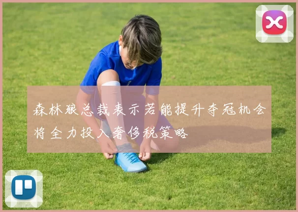 森林狼总裁表示若能提升夺冠机会将全力投入奢侈税策略